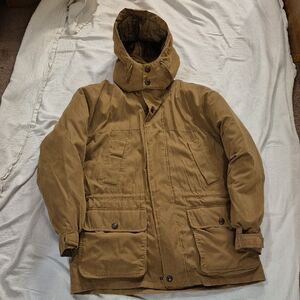 Men's Tan Field Jacket with Hood